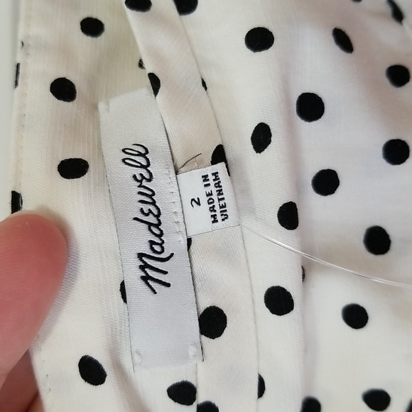 NWT Madewell Tiered Skirt in Inkbrush Dots - Size 2 - Picture 8 of 10